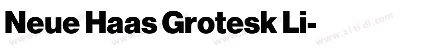 Neue Haas Grotesk Li字体转换